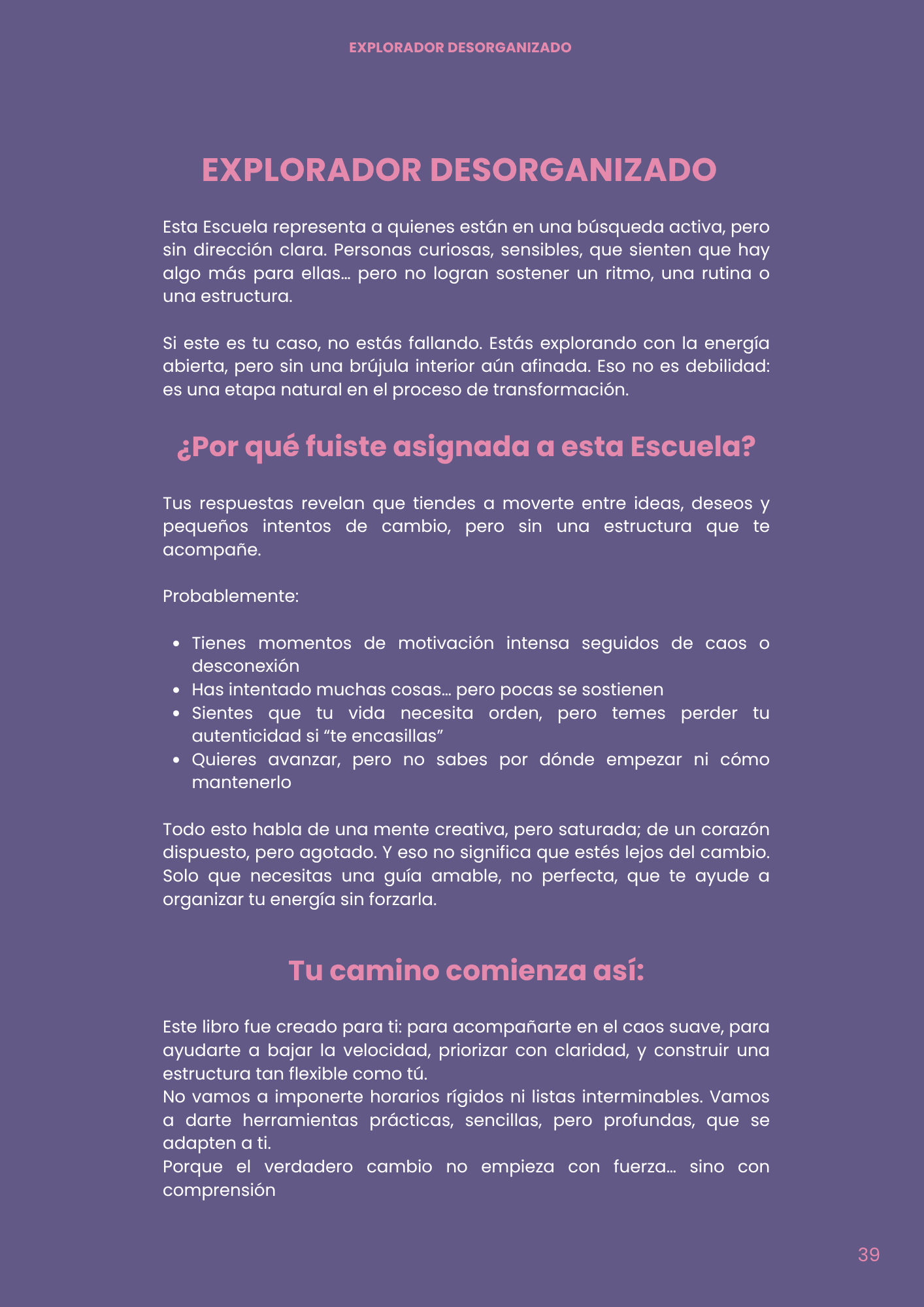 Libro “Explorador Desorganizado” – Edición Morado y Rosa