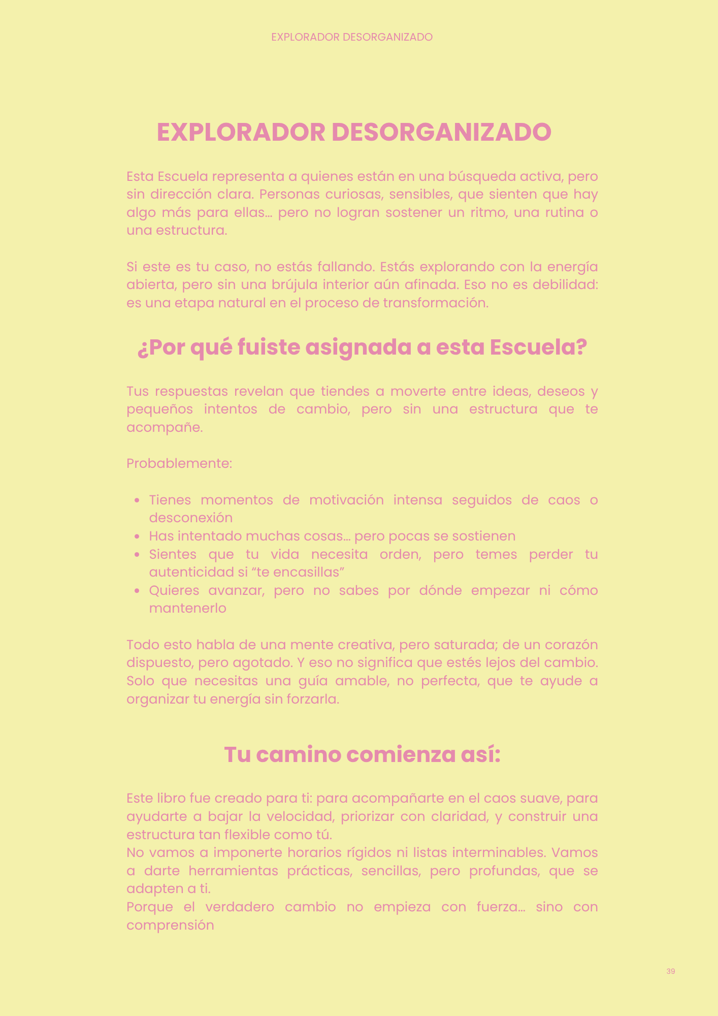 Libro “Explorador Desorganizado” – Edición Amarillo y Rosa